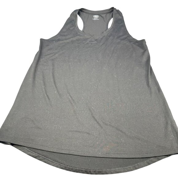 Athletic Works Womens Size Medium Tank Top Racerback Black Preowned - Picture 1 of 10